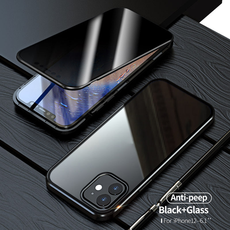 Magnetic Privacy Glass Case – 360° Full Body Anti-Spy